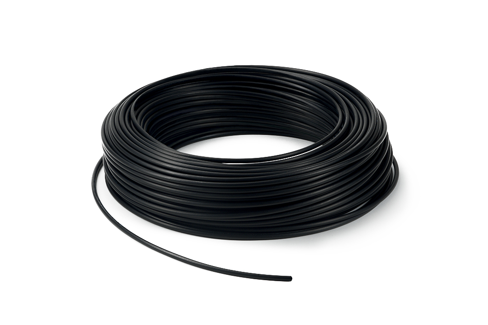 Linear flexible RILSAN® HT high temperature linear flexible tube black by Mebra Plastik