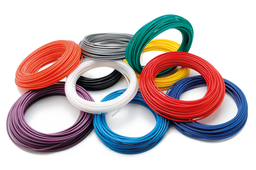 Polyamide-linear-hoses-rislan-arkema-PA11-PHL-blue-green-red-orange-neutral-lightblue-grey-poliammide-tubi-lineare-verde-blu-azzurro-giallo-rosso