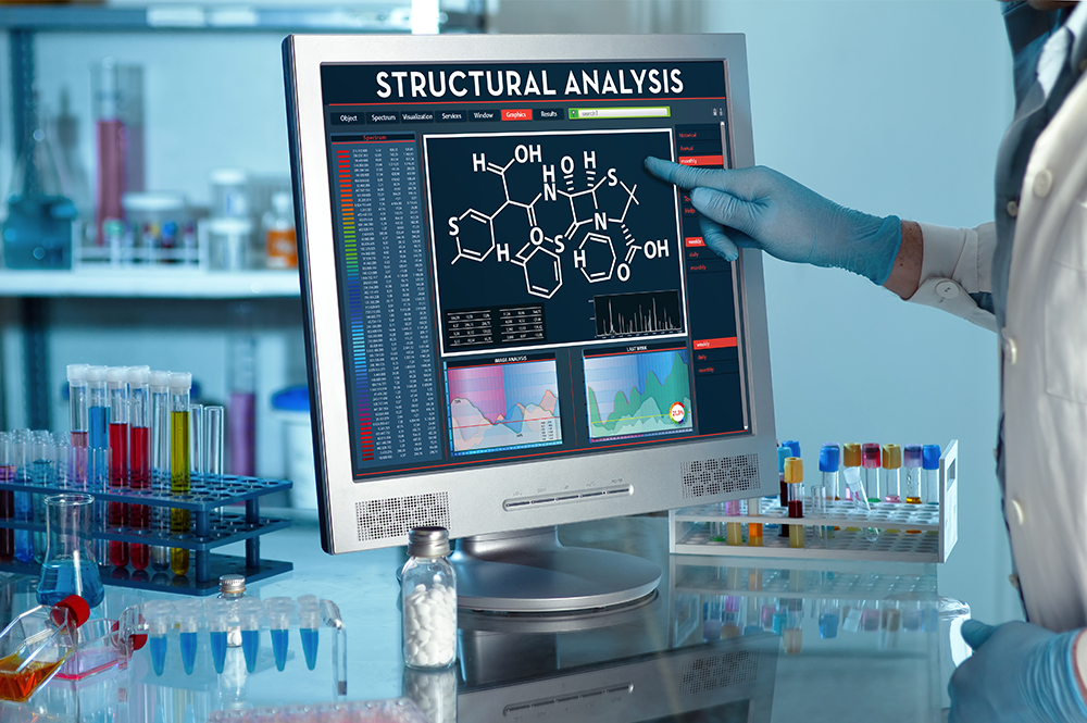 Analisi in laboratorio della struttura e composizione del prodotto di Mebra Plastik