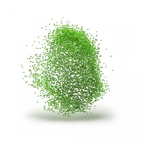 Raw material in fluoropolymer granule green by Mebra Plastik